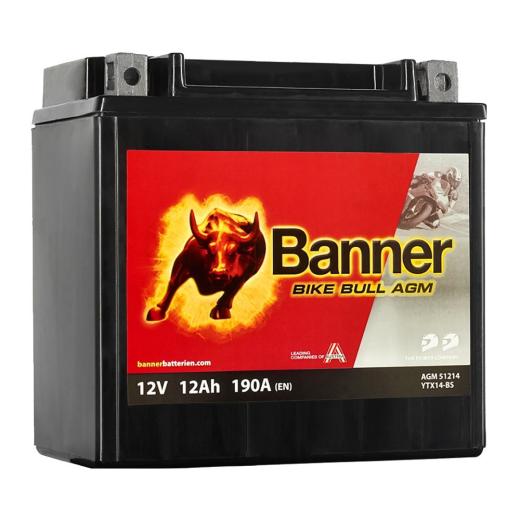 Banner Bike Bull AGM 12V 12Ah / BC_AGM 512 14 - YTX14-BS